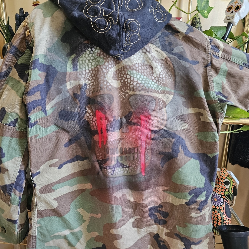 Camo patch jacket